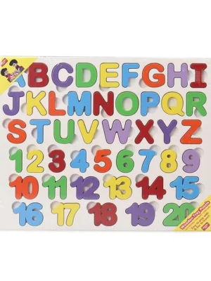 Capital Alphabets And Numbers With Thumbcuts Multicolour 46 Pieces