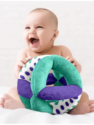 Plush Cage Ball for Babies Fabric Clutching Soft Ball for Grip & Tactile Strength Develops Fine Motor Skills European Safety Certified Paediatrician Approved Ideal for Gifting