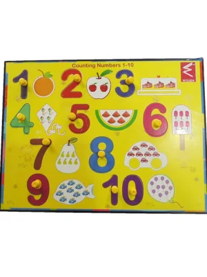 Wissen Numbers 110 Knob And Peg Puzzle 11 Pieces