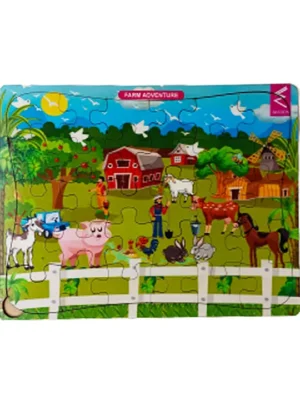 Wissen Wooden Jigsaw Puzzle Multicolour 24 Pieces