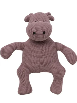 Baby Hippo Stuffed Plush Soft Toy Pink Height 31 cm