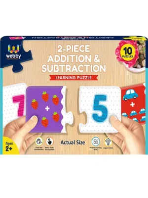 Addition Subtraction 2 Pieces Learning Pack Jigsaw Puzzle Montessori Early Educational Pre School Toys 20 Pieces