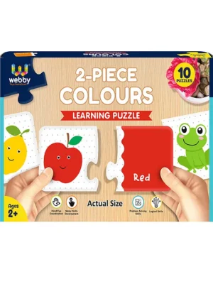 Colours 2 Pieces Learning Pack Jigsaw Puzzle Montessori Early Educational Pre School Toys