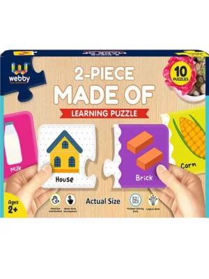Made of 2 Pieces Learning Pack Jigsaw Puzzle Montessori Early Educational Pre School Toys