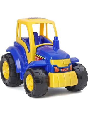 United Agencies Friction Powered Anand Toy Tractor Yellow Blue