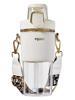 Tritan Sipper Bottle with Straw White 500 ml