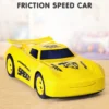 Fab N Funky Friction Powered HighSpeed Racing Car for Kids Stylish Yellow Design Ideal for Indoor & Outdoor Play Boosts Motor Skills & Imagination NonToxic Gifting ToyBIS Certified