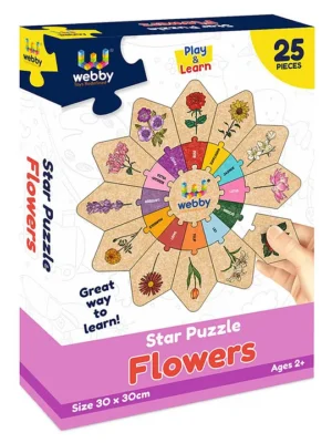Flowers Jigsaw Puzzle Mutlicolour 25 Pieces