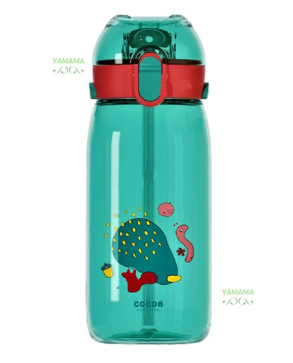 Yamama Water Bottle for Kids Water Bottle with Sipper Green 550 ml