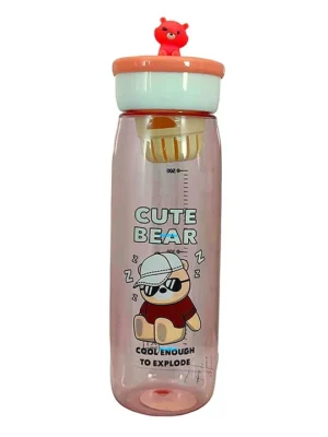 BPA Free Water Bottle Pink 600 ML