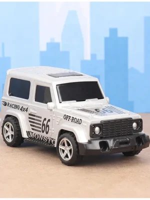 Monsto Wheels Pull Back Car Silver