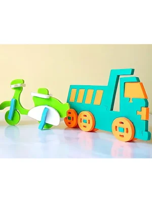 3D Create Own Transport City 6 Pieces