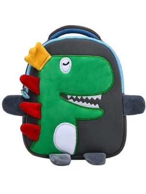 FunBlast Cute Dinosaur Print Shoulder Bags Grey 8.2 Inch