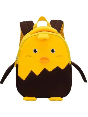 FunBlast Cute Penguin Print Shoulder Bags for Kids Yellow 9.4 Inch