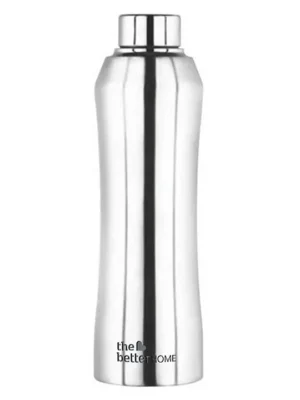 Solid Design Stainless Steel Water Bottle Silver 1 Litre