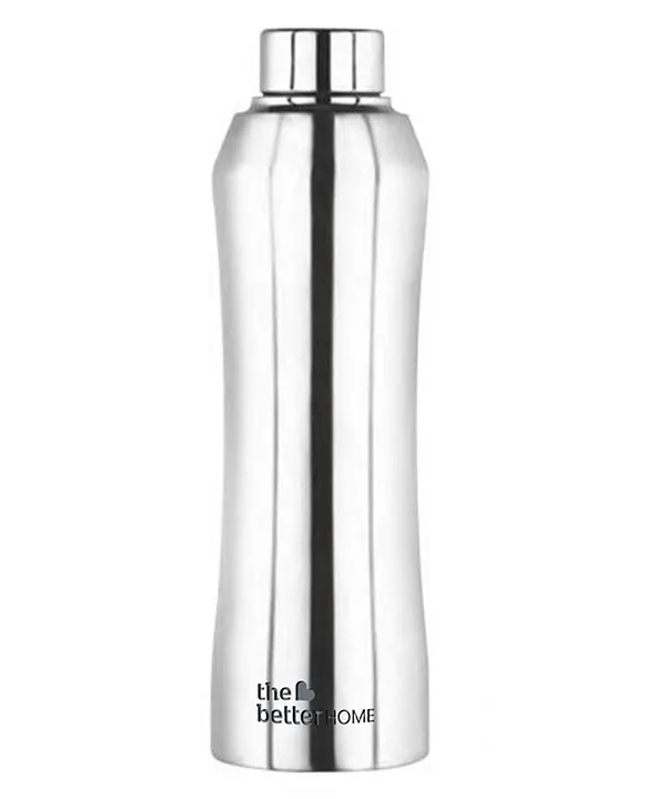Solid Design Stainless Steel Water Bottle Silver 1 Litre