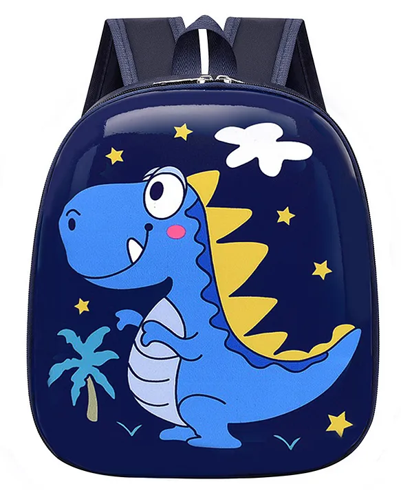 SYGA Children's School Bag Cartoon Backpack Dino Print Navy Blue 2 to 4 Years Kids