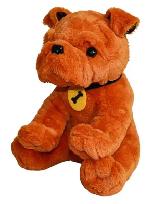 Plushy Cart Bruno Dog Stuffed Toy For Kids Height 35 cm