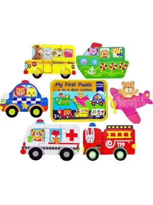 6 in 1 Jigsaw Puzzle for Kids 27 Pieces
