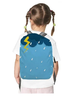 Right Gifting Water Repellent Kids Backpack Rain Cover Blue