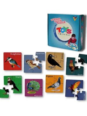 Wooden Bird Jigsaw Puzzle 32 Pieces