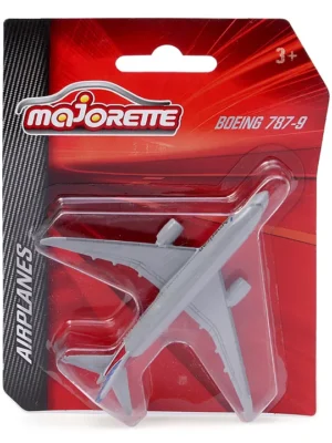 Majorette Airport License 13 Cm Boeing 787 9 Die Cast Free Wheel Model Airplane Toy (Colour May Vary)