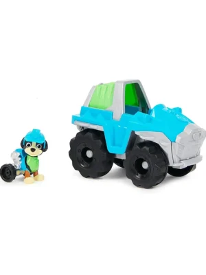 Paw Patrol Pull Back Basic Vehicle With Rex figure Multicolour(Design May Vary)