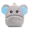 Frantic Premium Quality Soft design Grey Elephant Plush Bag 14 Inches