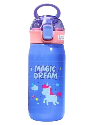 Unicorn themed Insulated Water Bottle with Sipper 500 ml