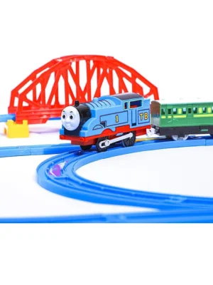 ADKD Musical Vintage Thomas Train World Toy Train Track Set Big Size (Color May Vary)