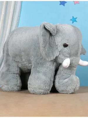 Edu Kids Toys Royal Elephant Soft Toy Dark Grey Length 40 cm