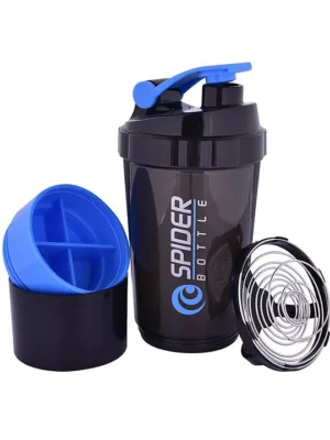 Spider Cyclone Protein Shaker Bottle BPA Free Sipper 500 ml
