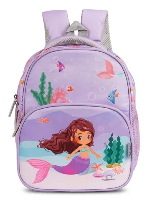 VISMIINTREND Vismiintrend Mermaid Print School Bag for Kids Purple 12 Inches