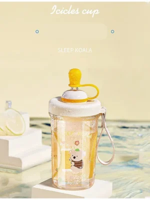 Tumbler Bottle With Cooling Ice Stick White 500 ml