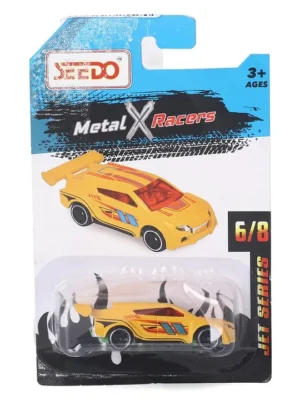 SEEDO Free Wheel Metal Die Cast SMR Jet Series JS068 Toy Vehicles Yellow