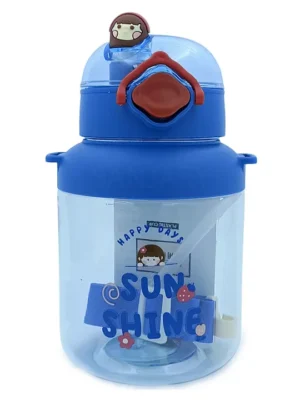 Sanjary Water Bottle With Straw Blue 1150 ml