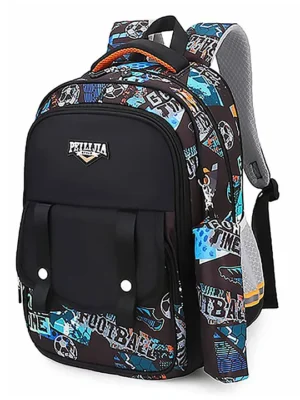 FunBlast Multipurpose School Bag With Pencil Pouch Black 16 Inches