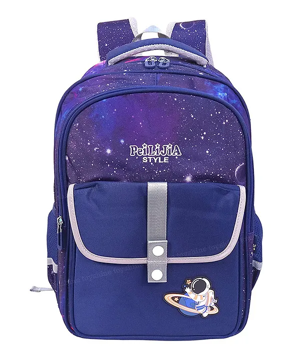 Toyshine Space Theme High School Kids Backpacks for Teen Girls Boys Lightweight Bag Blue