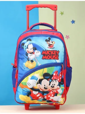 Mickey Mouse And Friends School Bag Trolley Height 18 Inches (Color and Print May Vary)