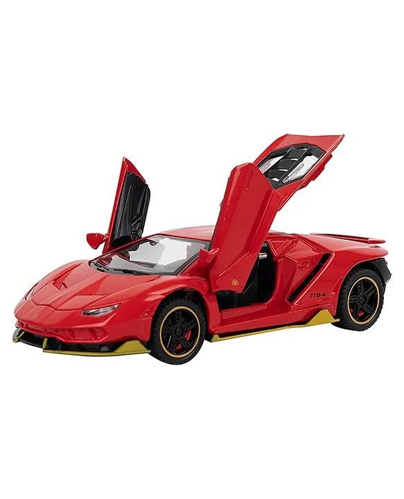 NEGOCIO Negocio Diecast Lamborghini Lp770 Toy Car Scale 1:32 Model with Lights and Sound Color May Vary