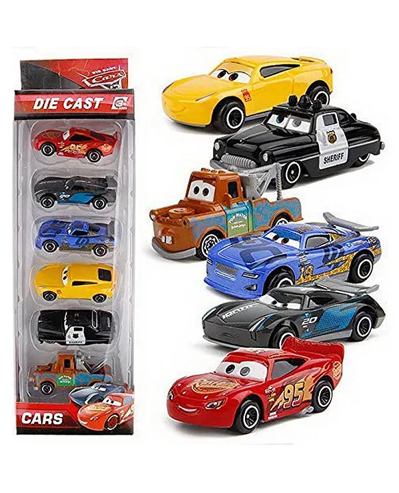 YAMAMA Yamama Free Wheel Diecast Metal Toy Car Set Multicolor Mini Vehicles for Kids High speed Die cast metal cars Speed Racing Car Set6 pcs