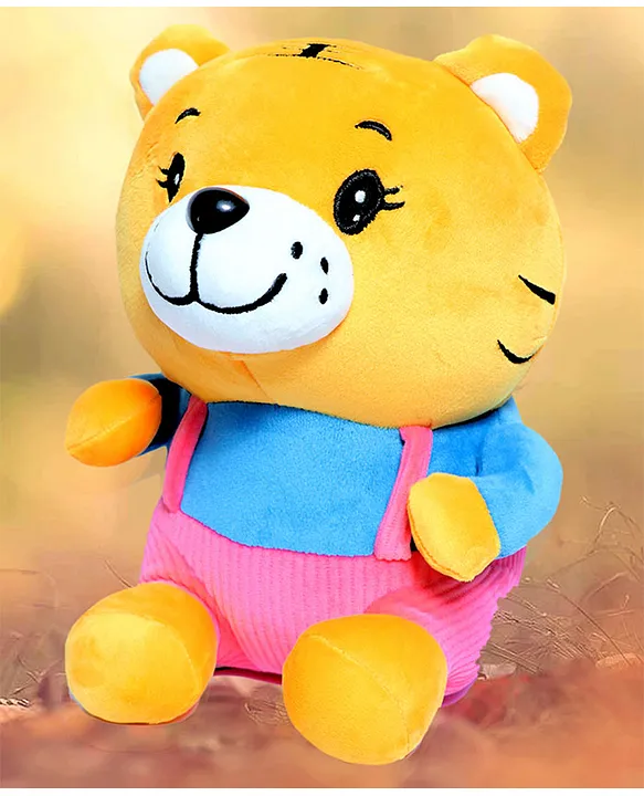 Wow Toys Delivering Joys of Life Angle the Silly Tiger Super Soft & Washable Stuffed Animal Soft Toy Height 25 Cm