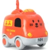 Play Nation Friction Powered Fire Truck Red Fun & Durable PushandGo Vehicle Toy for Kids Enhances Imaginative Play & Motor Skills Colour May Vary NonToxic BIS Certified