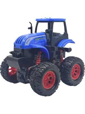SVE Unbreakable Four Wheel Drive Friction Powered Monster Thomas Train Toy For KidsBlue