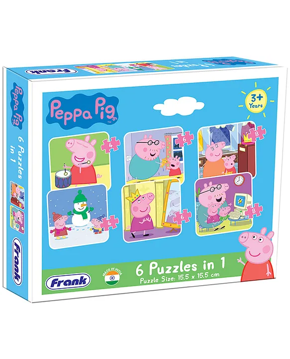 Peppa Pig 6 In 1 Puzzle (36 Pieces) for kids above 4+ Years 60401