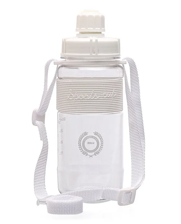Sports Cup Water Bottle White 600 ml