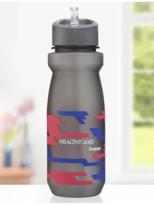 Water Bottle with Pop Up Spout Grey 600 ml