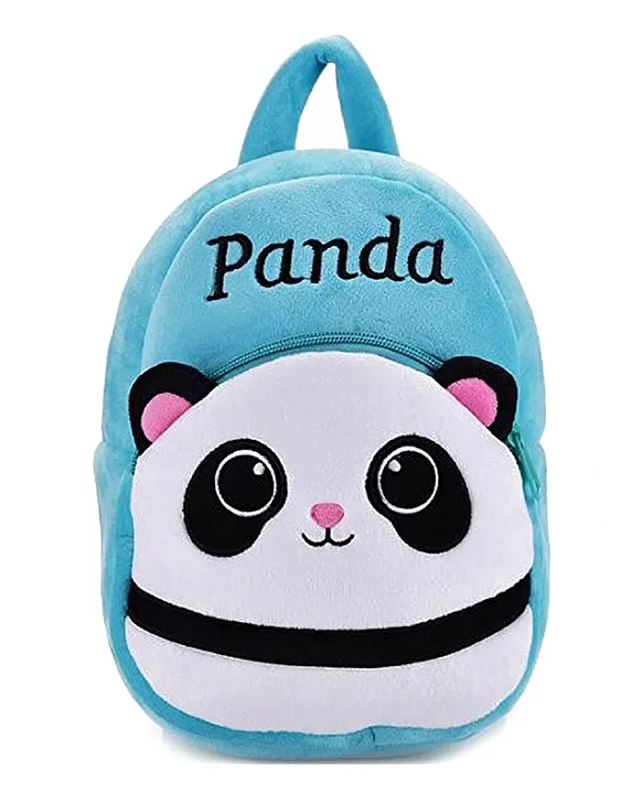 Frantic Premium Quality Soft Design Best Sky Panda Bag for Kids 14 Inches