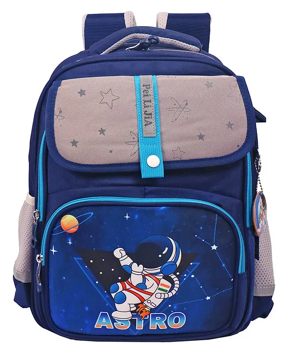 Toyshine Blue Space Astro High School College Backpacks for Teen Girls Boys Lightweight Bag Dark Blue Height 17 Inch