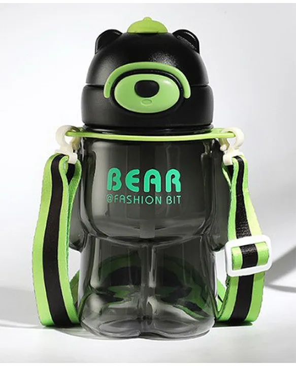 Cute Design Water Bottle with Sipper and Strap 800 ml COLOR MAY VARY
